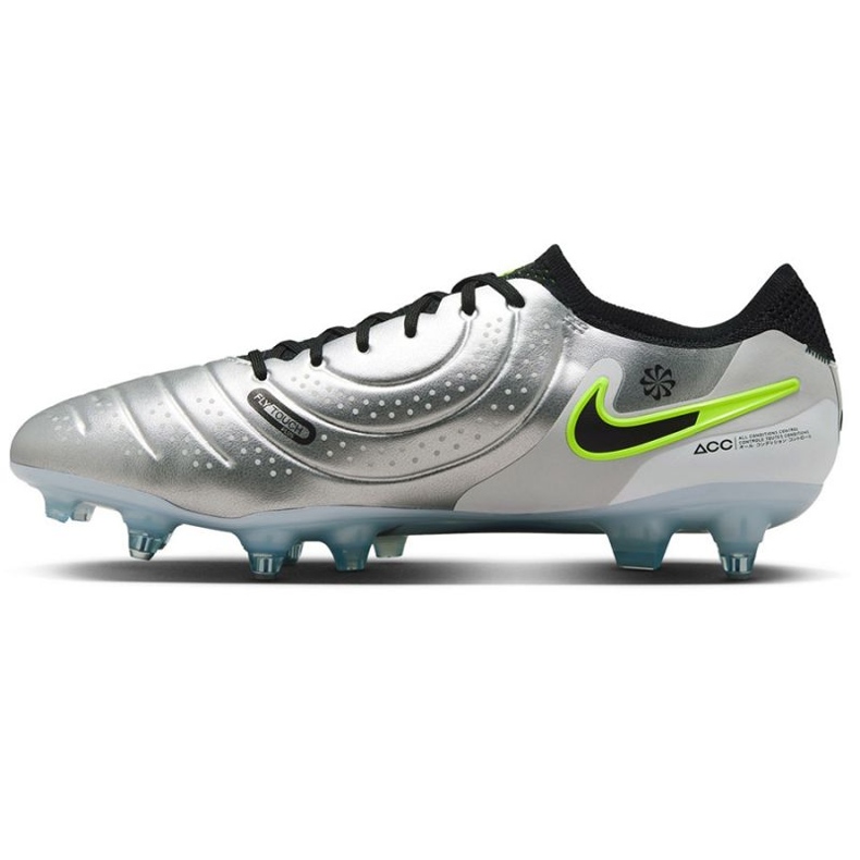 Nike Tiempo Legend 10 Elite SG-PRO AC DV4329-001 Sapatos de futebol prata 2