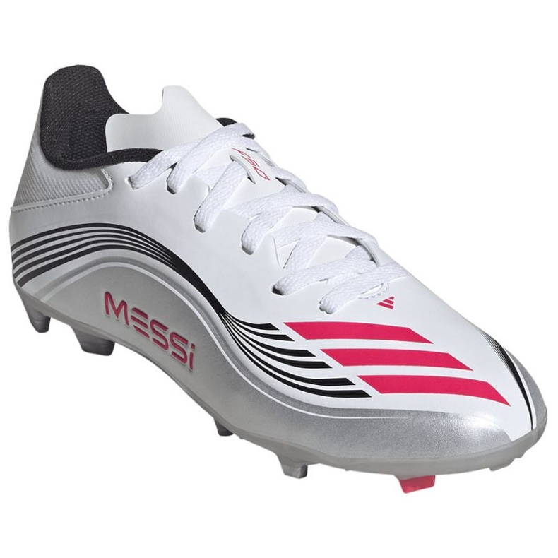 Adidas F50 Messi League FG/MG JP7454 Sapatos de futebol branco 2