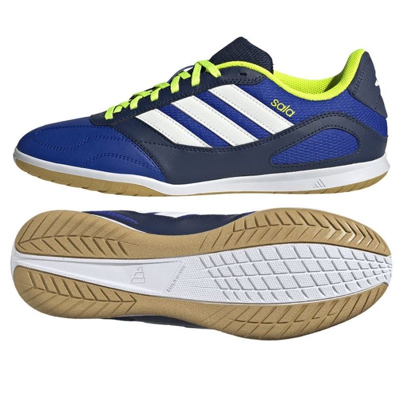 Adidas Super Sala III em sapatos de futebol JR5398 azul 1
