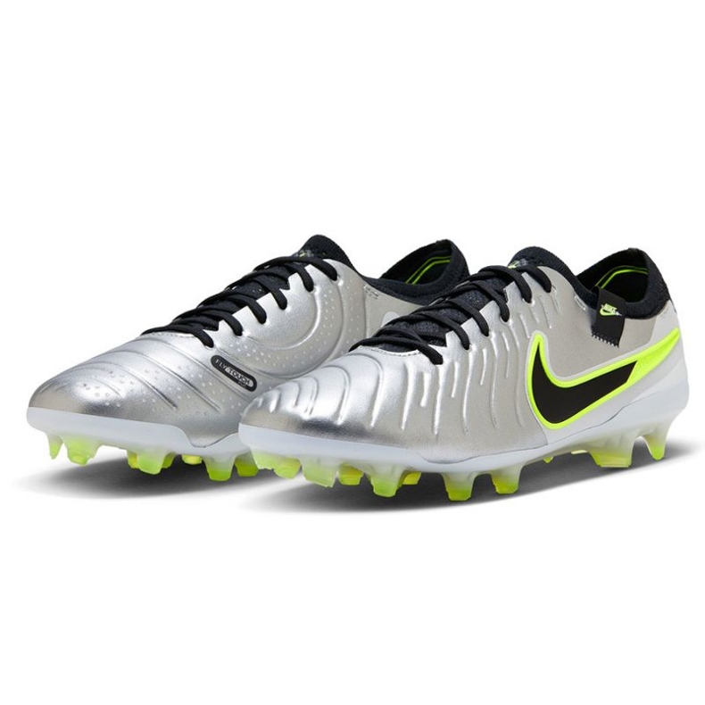 Puma Nike Tiempo Legend 10 Elite FG DV4328-001 Sapatos de futebol prata 2