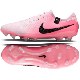 Nike Tiempo Legend 10 Elite FG DV4328-601 Sapatos de futebol rosa 1