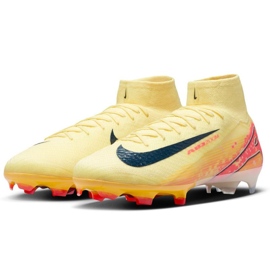 Nike Zoom Superfly Mercurial 10 Elite KM FG FQ8692-800 Sapatos de futebol laranja 2