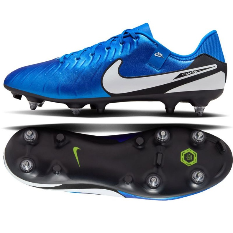 Nike Tiempo Legend 10 Academy SG-PRO AC DV4338-400 Sapatos de futebol azul 1