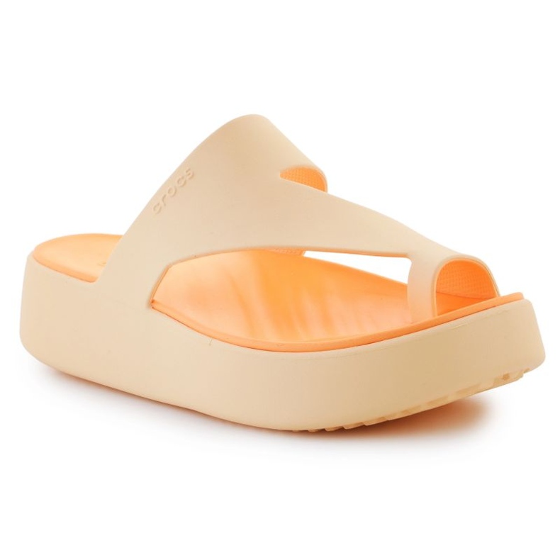 Flip-Flops Crocs Getaway Platform Toe Loop 210834-78Z laranja 1