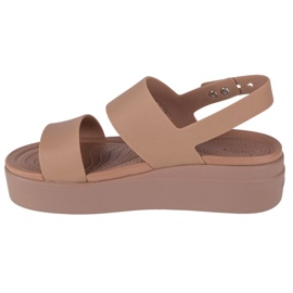 Sandálias Crocs Brooklyn Low Wedge 206453-2EL bege 2