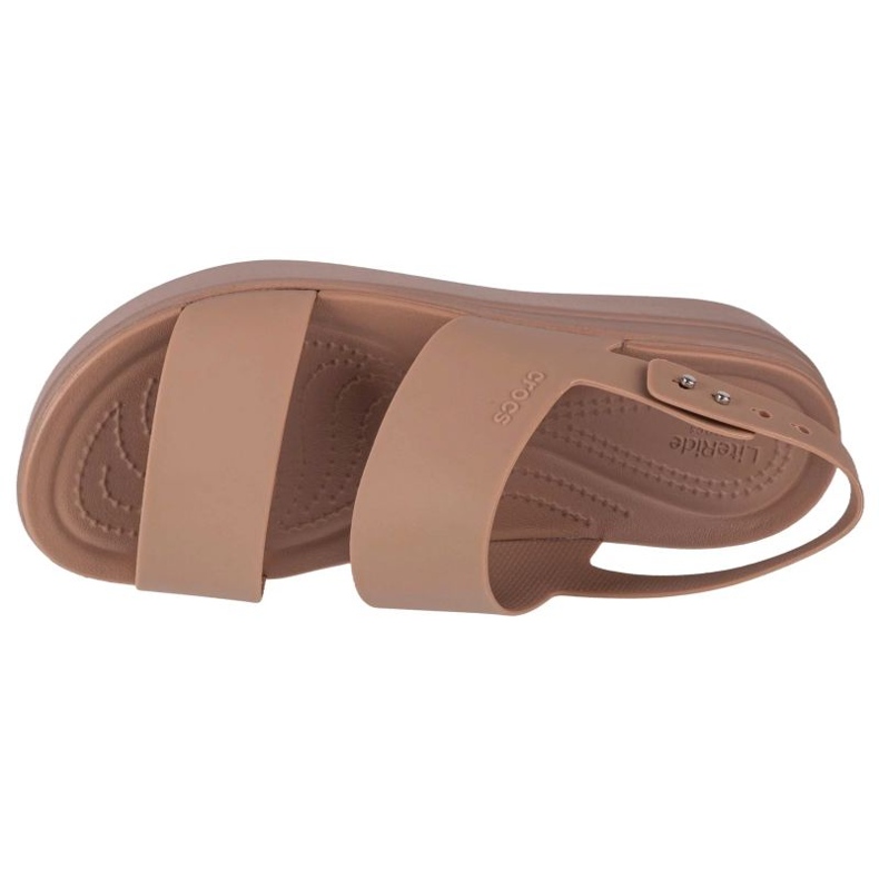 Sandálias Crocs Brooklyn Low Wedge 206453-2EL bege 3