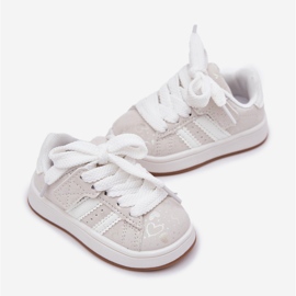 Sneakers Sports Shoes para o coração das crianças branco 1