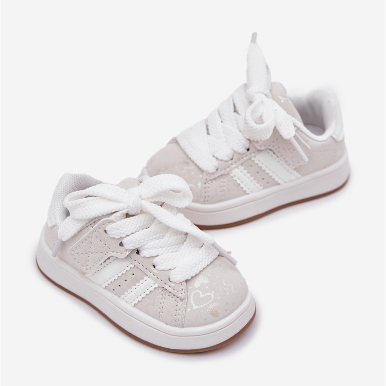 Sneakers Sports Shoes para o coração das crianças branco 1