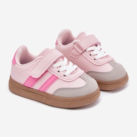 Tênis tênis sapatos de esportes de velcro rosa 1