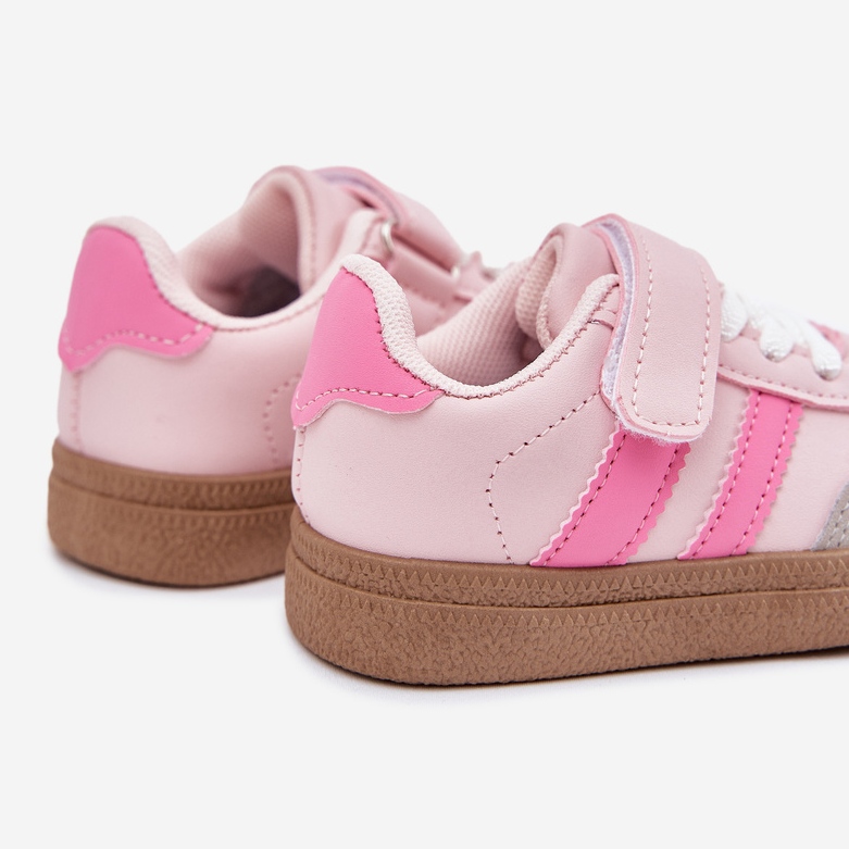 Tênis tênis sapatos de esportes de velcro rosa 2