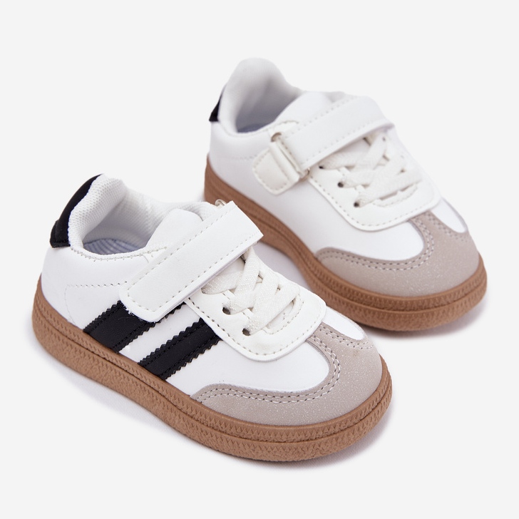 Tênis tênis sapatos esportivos com velcro branco 1