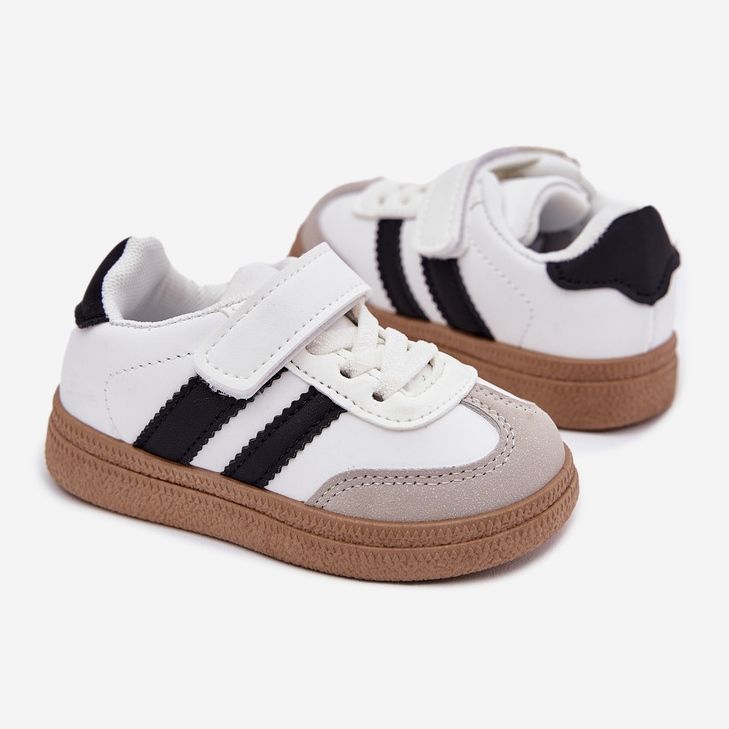 Tênis tênis sapatos esportivos com velcro branco 2