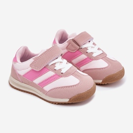 Tênis infantis sapatos esportivos com velcro rosa 1 Tênis infantis sapatos esportivos com velcro rosa 1