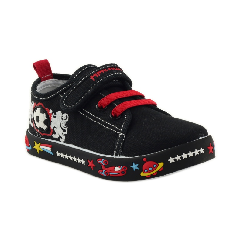 American Club Palmilha de couro de tênis americano vermelho preto branco 1