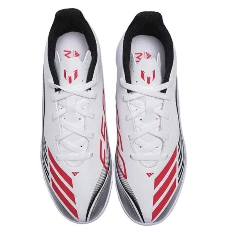 Adidas F50 Messi Club em sapatos de futebol JP7452 branco 1