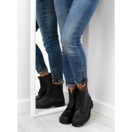 Botas pretas com atacadores preto D56P preto 2 Botas pretas com atacadores preto D56P preto 2