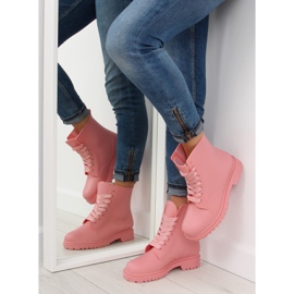 Bota com cadarço rosa D56P rosa 1