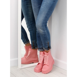 Bota com cadarço rosa D56P rosa 2