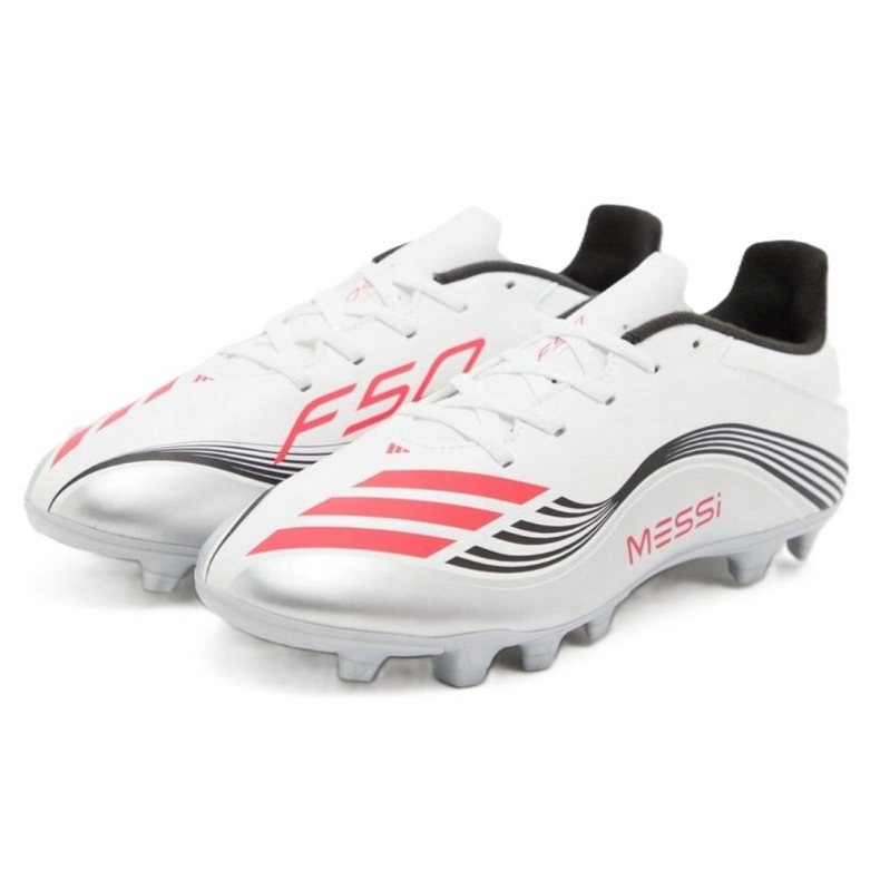 Adidas F50 Messi Club FG/MG JP7443 Sapatos de futebol branco 1