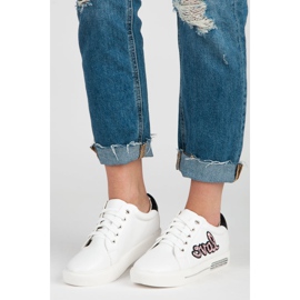 Vices Tênis de amarrar amor branco rosa 1