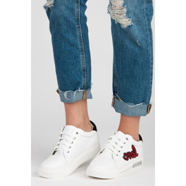 Vices Tênis de amarrar amor branco vermelho 1