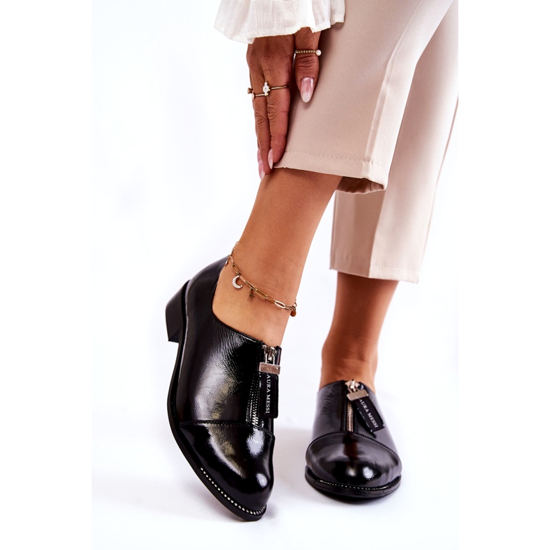 Sapatos femininos Laura Messi Varnised 2532 Black preto 1