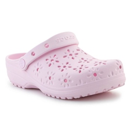 CROCS CLASSIC FLORAL CONTE CLOG 210927-6W rosa 1 CROCS CLASSIC FLORAL CONTE CLOG 210927-6W rosa 1