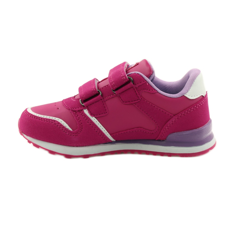 American Club Palmilha esportiva americana de couro para jogging rosa 2