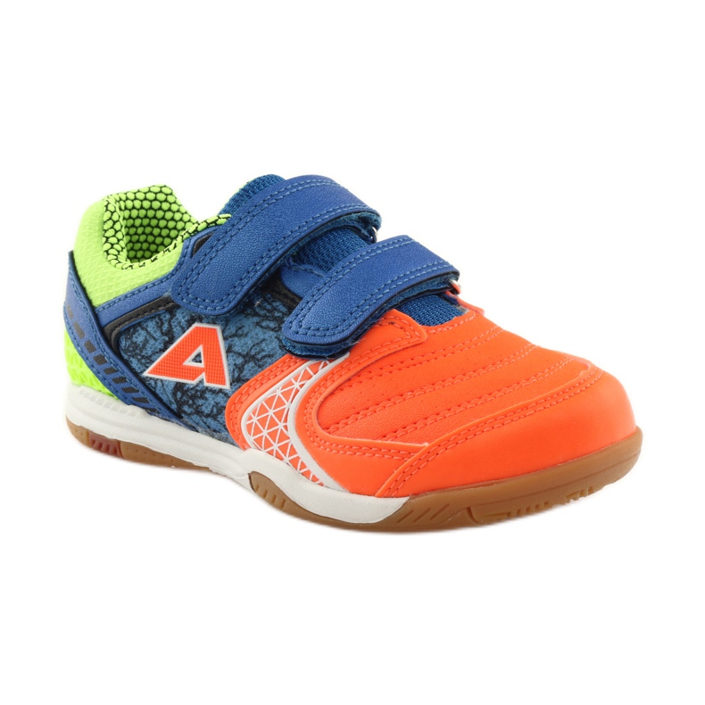 Tênis indoor American Club ADI 170620 laranja, azul, verde branco 1