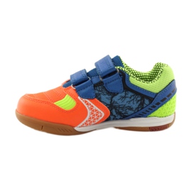 Tênis indoor American Club ADI 170620 laranja, azul, verde branco 2