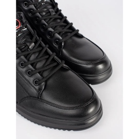 Sapatos amarrados isolados de homens negros preto 2