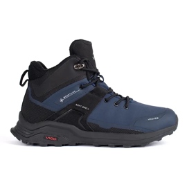 Vico Sapatos de trekking masculinos em preto e azul marinho 2
