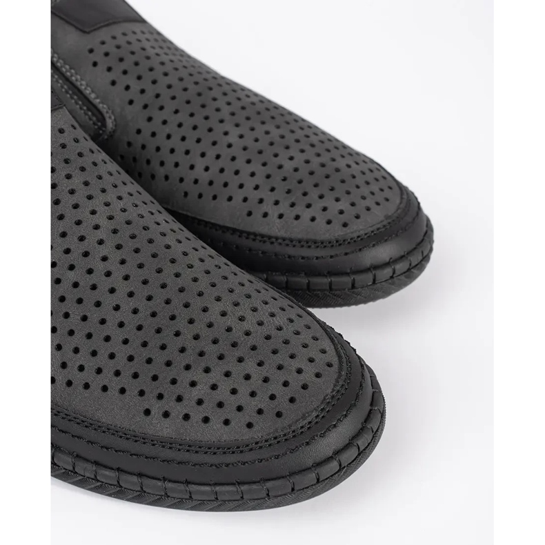 Sapatos de abertura cinza masculinos 1