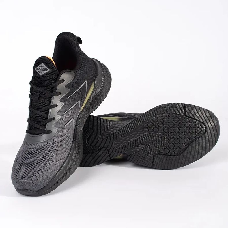 Vico Sapatos esportivos masculinos cinzentos-pretos cinza 2
