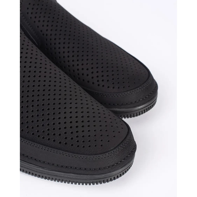 Mocassins dos homens negros preto 1