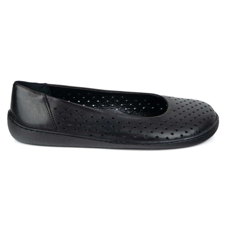 Olivier As bombas femininas descalças cortadas em 1771 polegadas perfuradas pretas preto 1