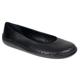 Olivier As bombas femininas descalças cortadas em 1771 polegadas perfuradas pretas preto 2