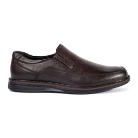 Sapatos masculinos marrons elegantes castanho 2
