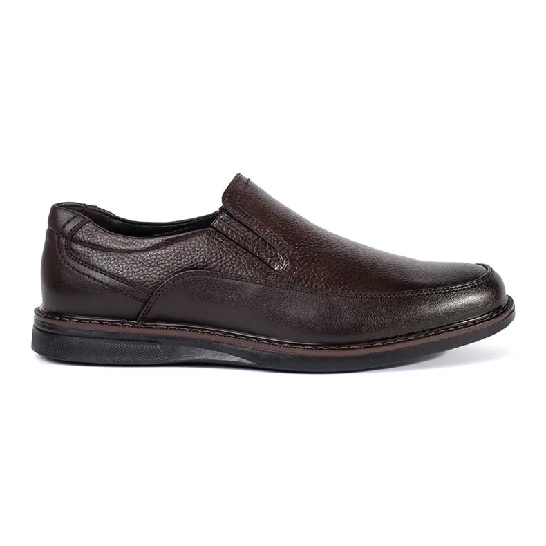 Sapatos masculinos marrons elegantes castanho 2