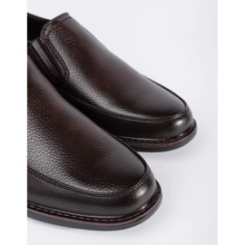 Sapatos masculinos marrons elegantes castanho 1