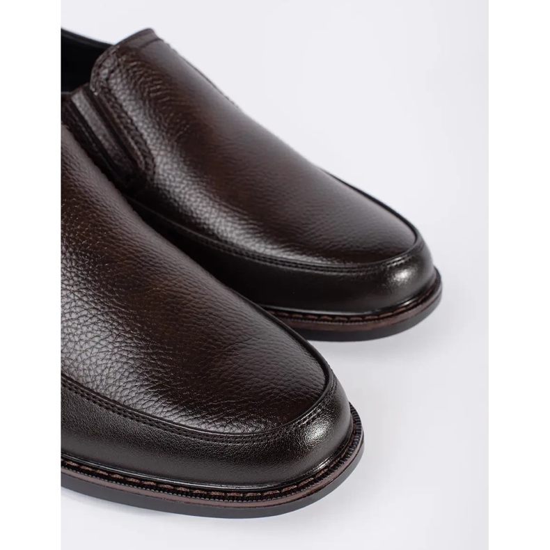 Sapatos masculinos marrons elegantes castanho 1