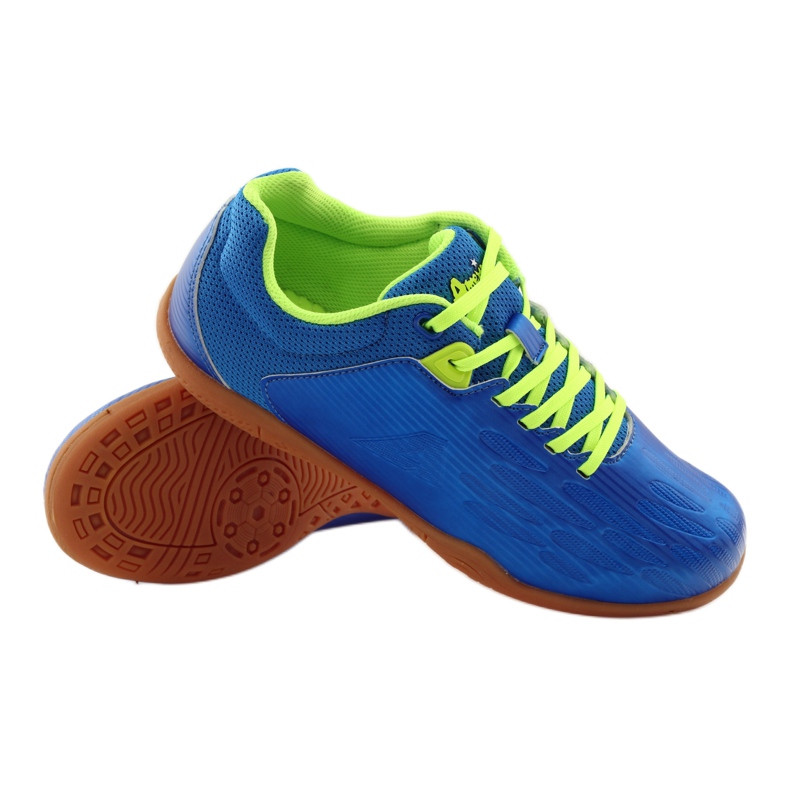 American Club Sapatos femininos, tênis, halówki American 170614 azul verde 3
