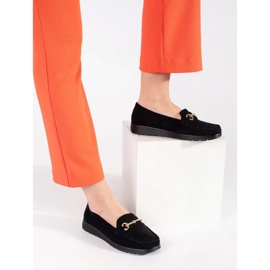 Seastar Socidores de camurça feminina negra preto 2