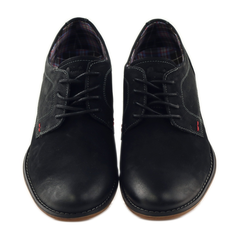 American Club sapatos masculinos pretos americanos 5418 4