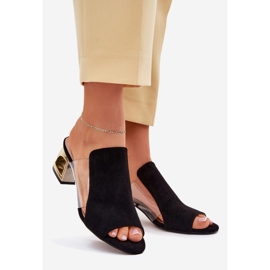 Chinelos femininos no Post Golden Black preto 1