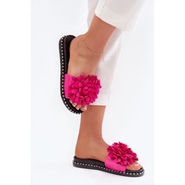 Flips femininos decorados com flores de fúcsia rosa 2 Flips femininos decorados com flores de fúcsia rosa 2