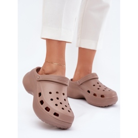 Big Star Flip de espuma feminina na enorme sola grande rr274a121 escuro bege escuro 2