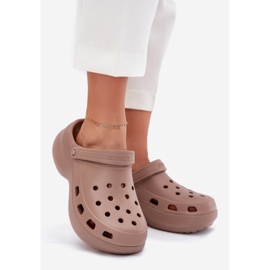 Big Star Flip de espuma feminina na enorme sola grande rr274a121 escuro bege escuro 1