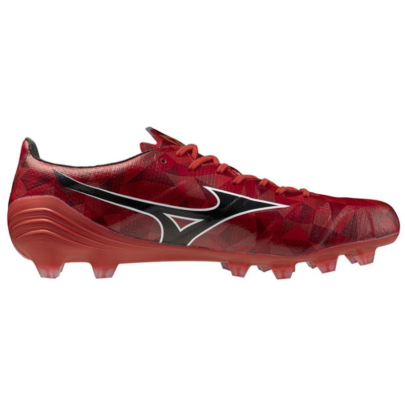 Mizuno Alfa II Elite FG P1GA256260 Sapatos de futebol vermelho 2