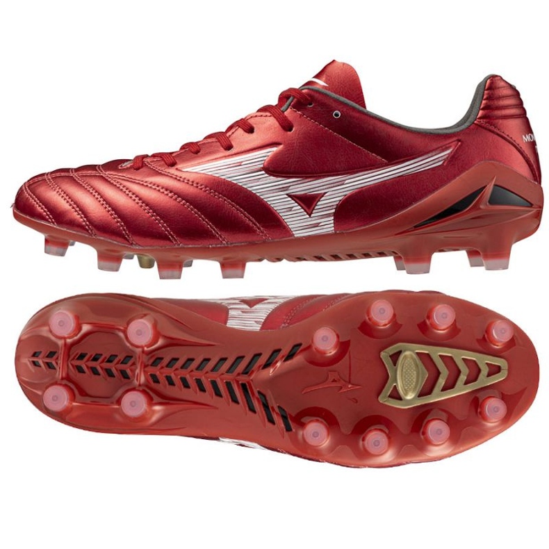 Mizuno Mizuno Neo III Pro P1GA252260 Sapatos de futebol vermelho 1